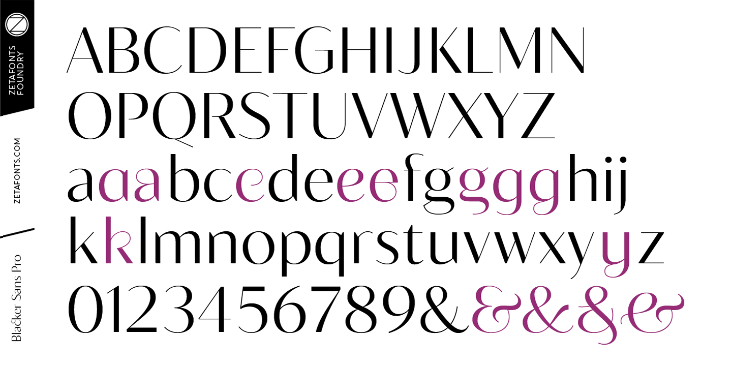 Przykład czcionki Blacker Sans Display Medium Italic